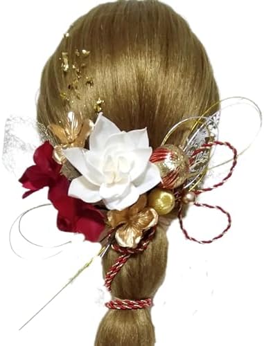 1450円 本物花 クラッシックな髪飾り プリザーブドフラワー 卒業